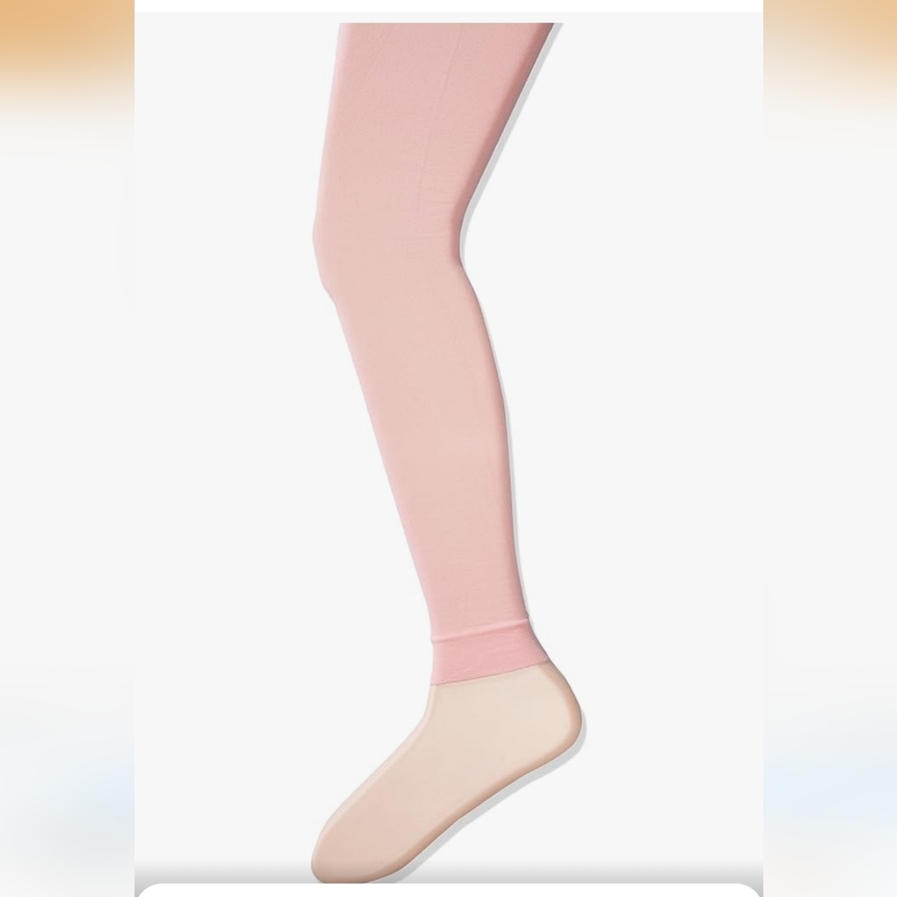 Jacques Moret Pink Girls Footless Dance Tight, 3 Pair Pack Sz 8 -10